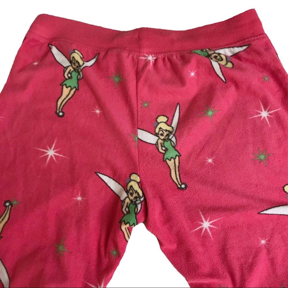 Disney Tinkerbell S/M Fleece Women Pajama Lounge Pants